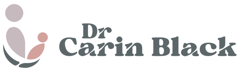 header of logo dr carin black